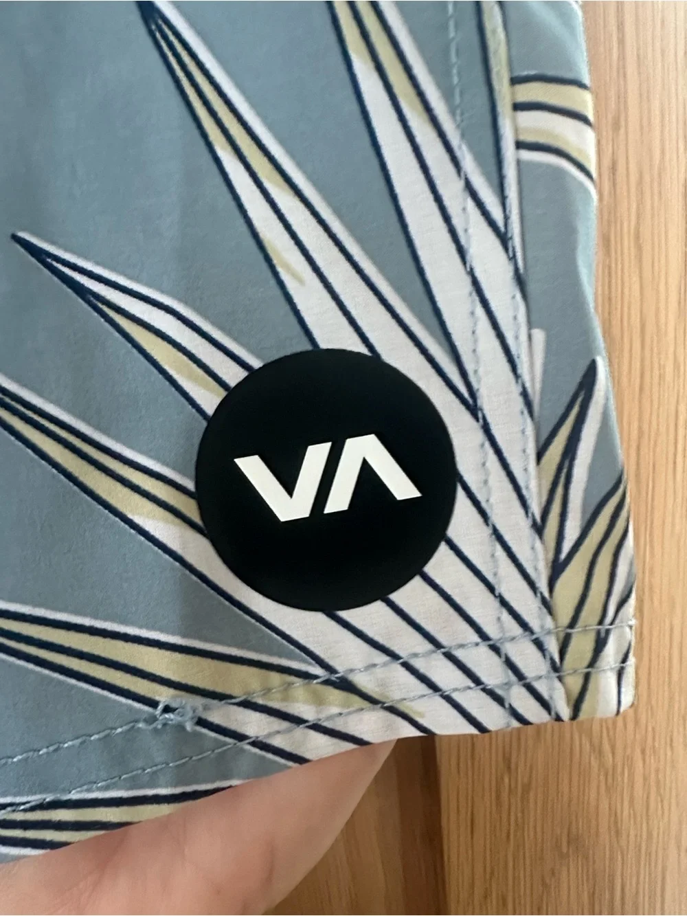 RVCA 20” Blue Palm Boardshorts Size 33